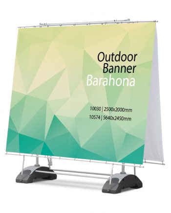 Banner Exterior con Base Rellenable Barahona